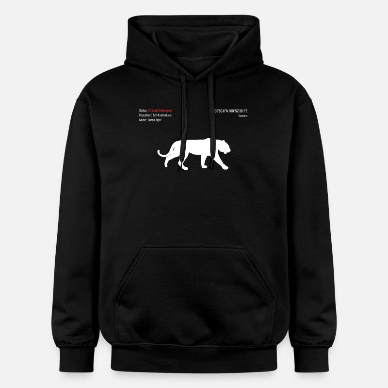 Tigre - Sweat à capuche Softstyle® Gildan Unisexe - noir
