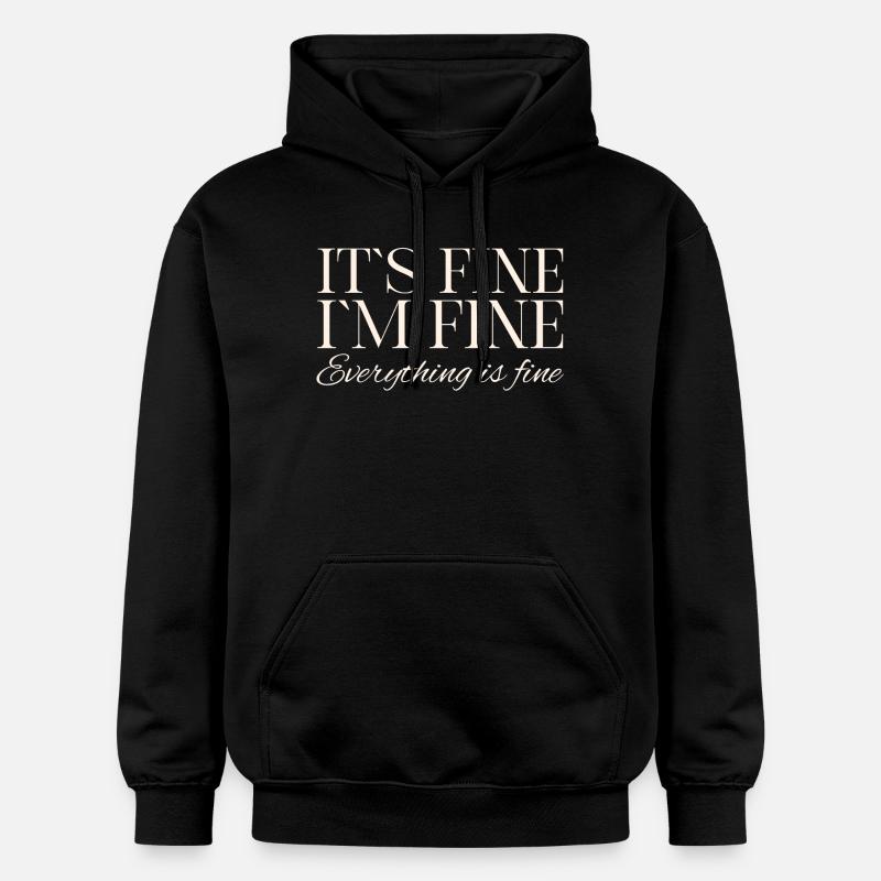C’est bien, tout va bien - Sweat à capuche Softstyle® Gildan Unisexe - noir