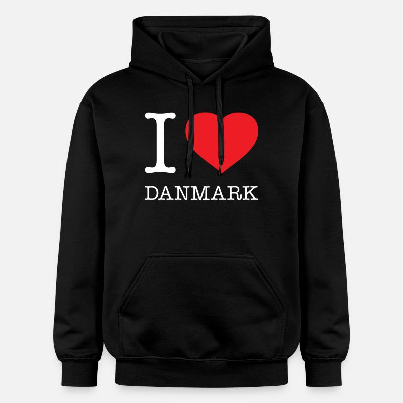 J’AIME DANMARK Danemark - Sweat à capuche Softstyle® Gildan Unisexe - noir