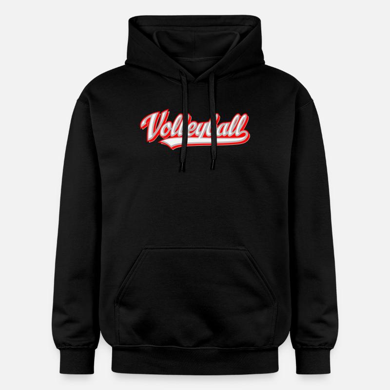 Volley-ball - Sweat à capuche Softstyle® Gildan Unisexe - noir
