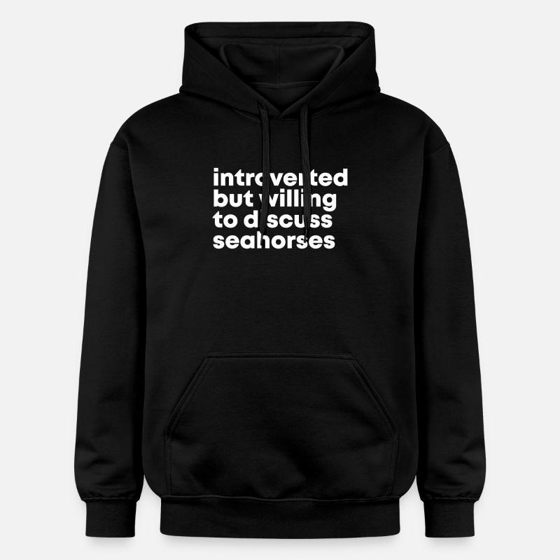 Seepferdchen - Gildan Unisex Softstyle® Midweight Hoodie - Schwarz