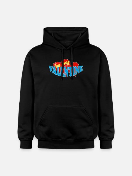 VALENTINE - Gildan Unisex Softstyle® Midweight Hoodie - Schwarz
