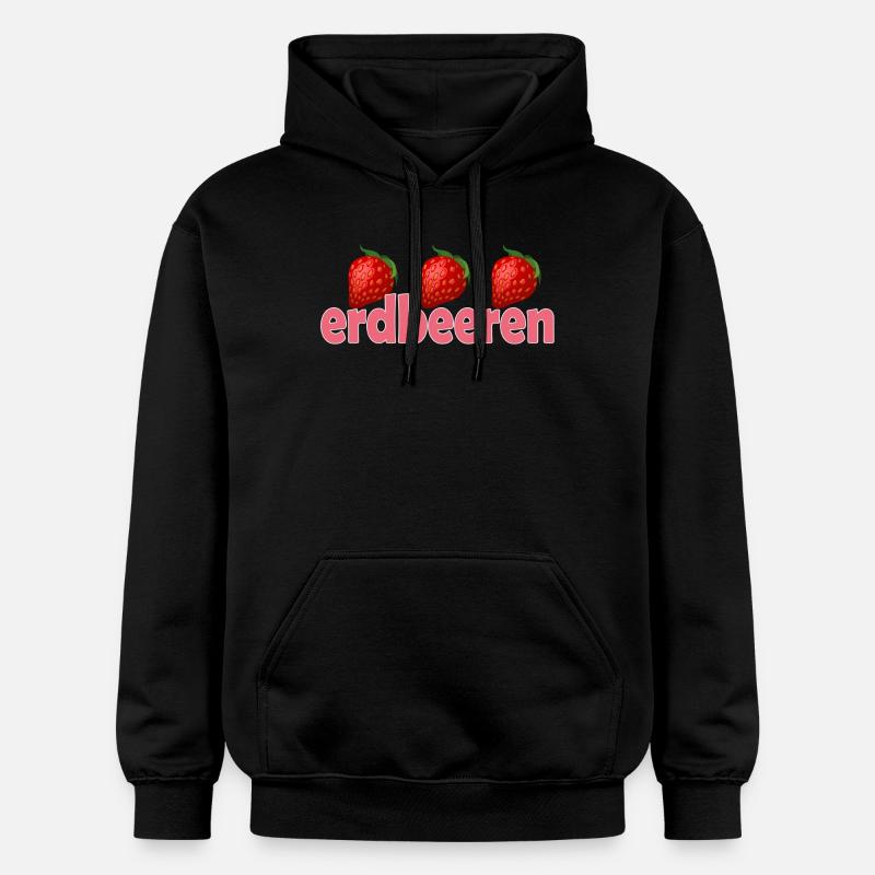 Fraises - Sweat à capuche Softstyle® Gildan Unisexe - noir