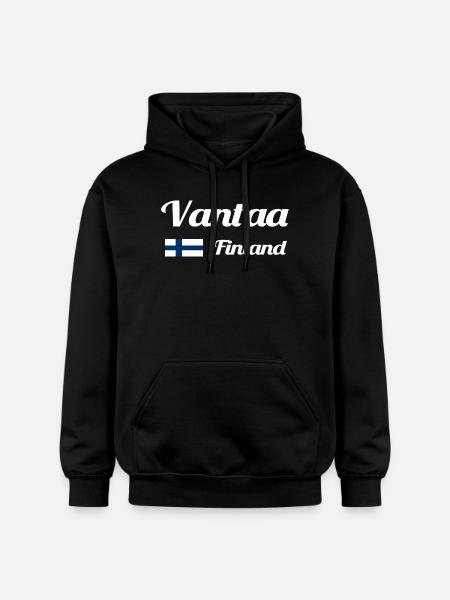 Vantaa Finlande Imprimer - Sweat à capuche Softstyle® Gildan Unisexe - noir