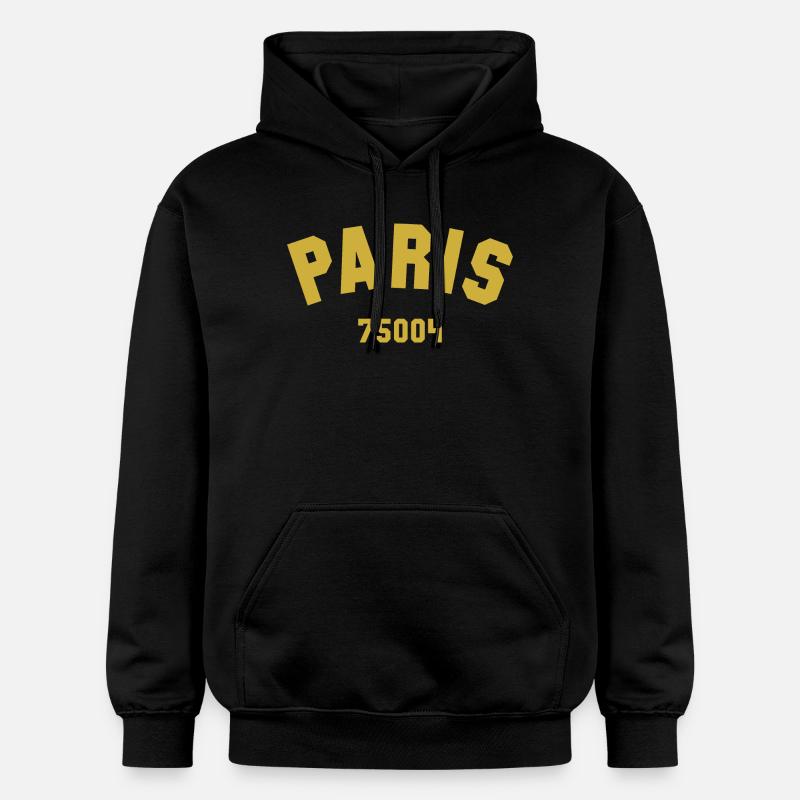 4e arrondissement de PARIS - Sweat à capuche Softstyle® Gildan Unisexe - noir