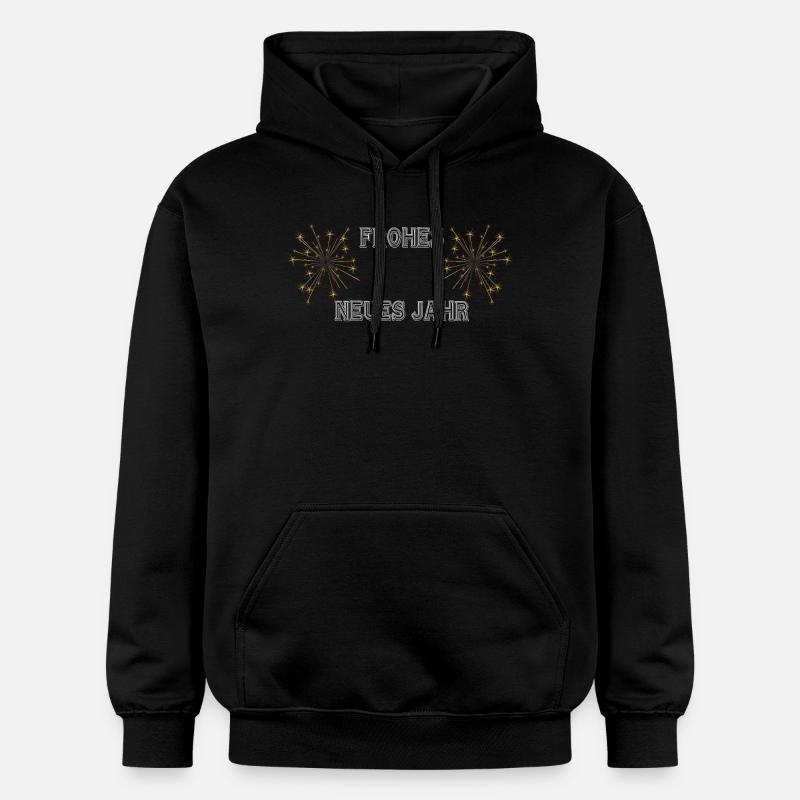 CIERGE MAGIQUE DE BONNE ANNÉE - Sweat à capuche Softstyle® Gildan Unisexe - noir