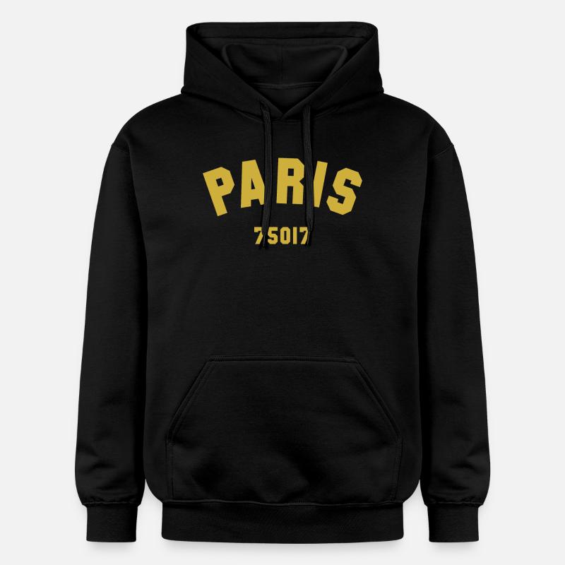 17e arrondissement de PARIS - Sweat à capuche Softstyle® Gildan Unisexe - noir