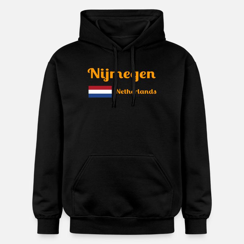 Nimègue Pays-Bas - Imprimés élégants - Sweat à capuche Softstyle® Gildan Unisexe - noir