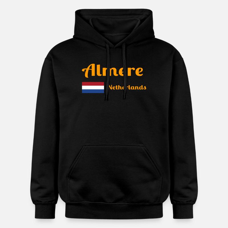 Almere Pays-Bas - Imprimés élégants - Sweat à capuche Softstyle® Gildan Unisexe - noir