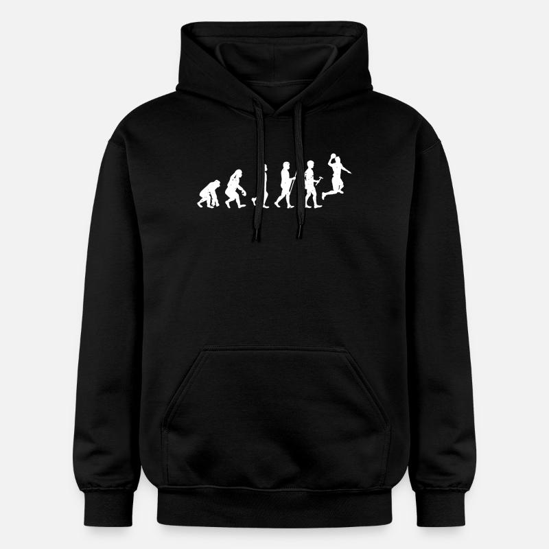 Techno Evolution Silhouetten - Gildan Unisex Softstyle® Midweight Hoodie - Schwarz