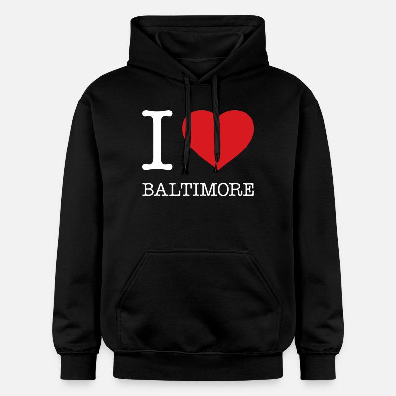 J’ADORE BALTIMORE - Sweat à capuche Softstyle® Gildan Unisexe - noir