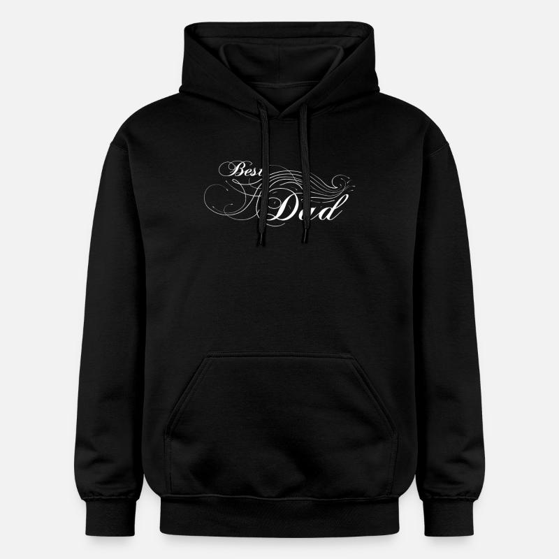 Meilleur papa embelli - Sweat à capuche Softstyle® Gildan Unisexe - noir