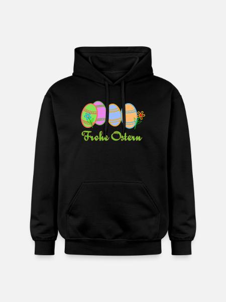 Ostereier zu Ostern - Gildan Unisex Softstyle® Midweight Hoodie - Schwarz