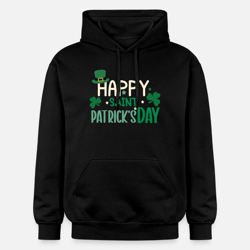 Joyeuse journée de la Saint-Patrick - Sweat à capuche Softstyle® Gildan Unisexe - noir