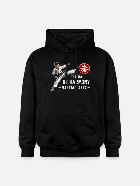Kampfkunst - Gildan Unisex Softstyle® Midweight Hoodie - Schwarz