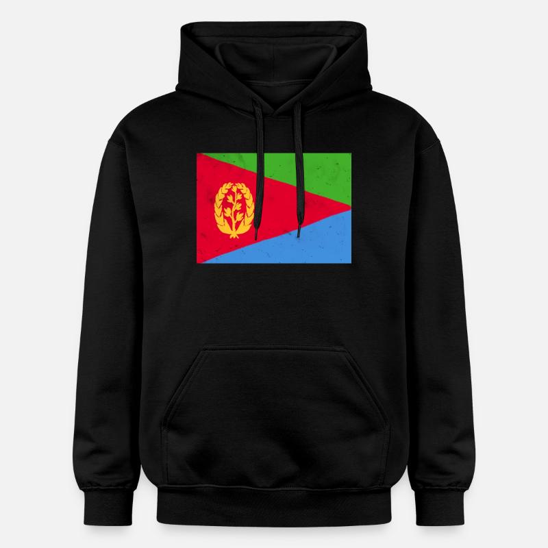 Drapeau érythréen – Identité africaine - Sweat à capuche Softstyle® Gildan Unisexe - noir