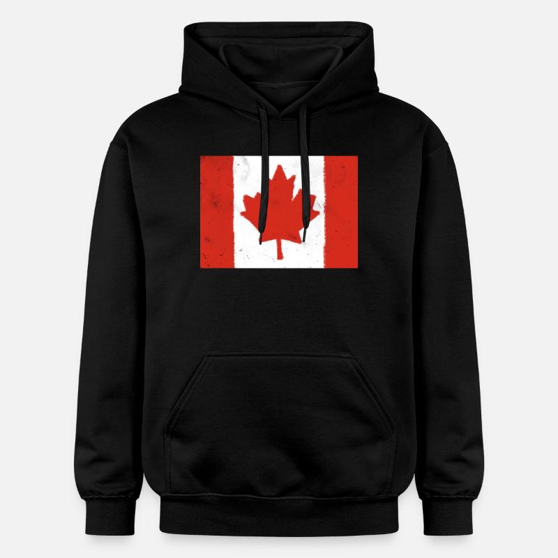 Drapeau du Canada - Sweat à capuche Softstyle® Gildan Unisexe - noir