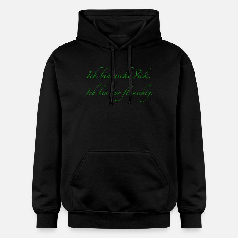 Je ne suis pas gros. - Sweat à capuche Softstyle® Gildan Unisexe - noir