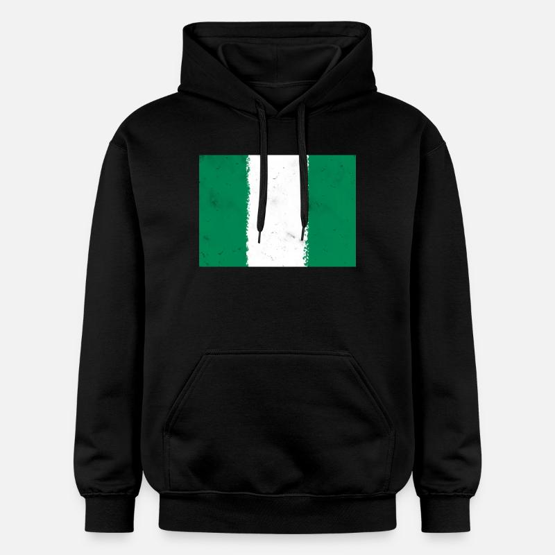 Drapeau du Nigeria - Sweat à capuche Softstyle® Gildan Unisexe - noir