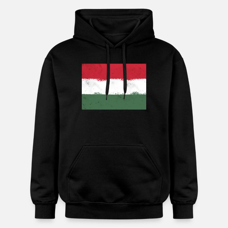 Drapeau de la Hongrie - Sweat à capuche Softstyle® Gildan Unisexe - noir