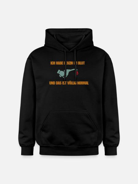 De l’essence dans le sang - Sweat à capuche Softstyle® Gildan Unisexe - noir