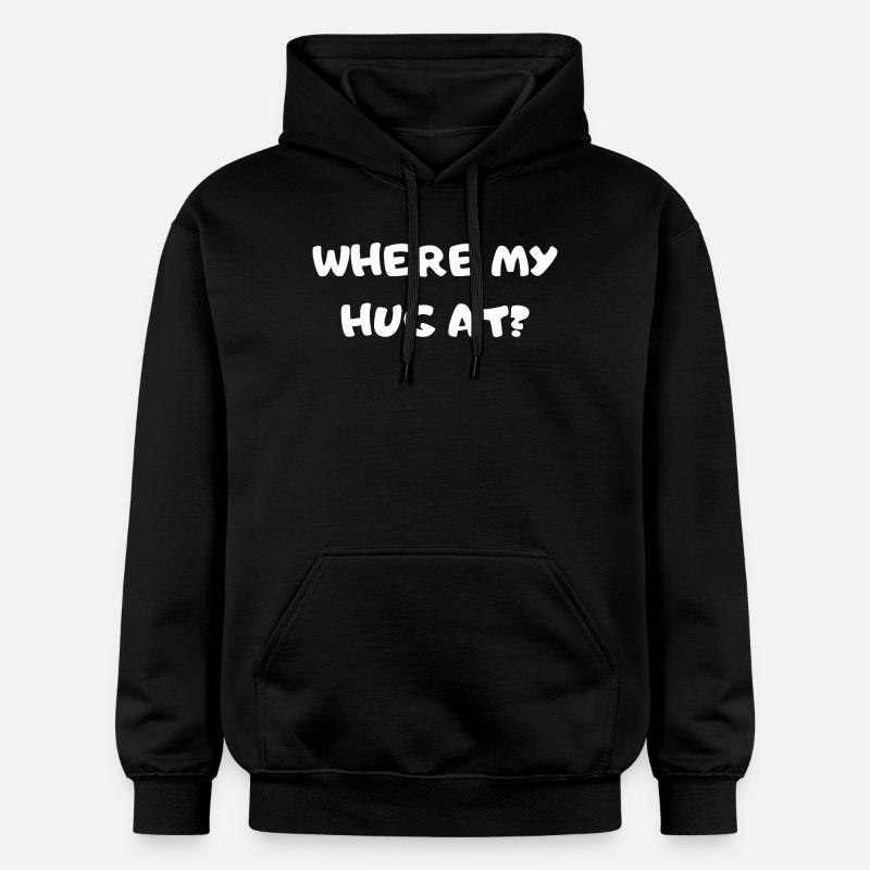Où est mon câlin - Sweat à capuche Softstyle® Gildan Unisexe - noir
