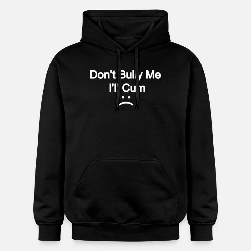 Kühner Slogan: Mobbe mich nicht - Gildan Unisex Softstyle® Midweight Hoodie - Schwarz