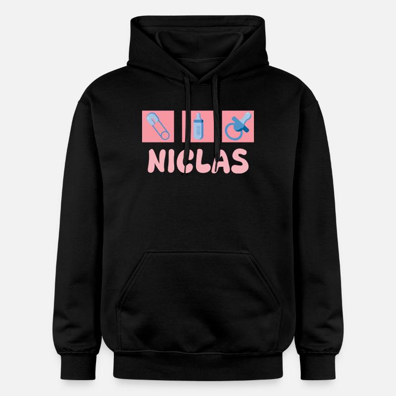Nicolas - Sweat à capuche Softstyle® Gildan Unisexe - noir