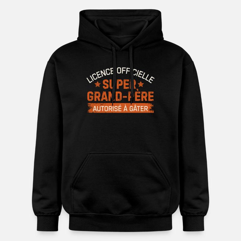 Offiziell lizenziertes Super-Opa-einzigartiges Geschenk - Gildan Unisex Softstyle® Midweight Hoodie - Schwarz