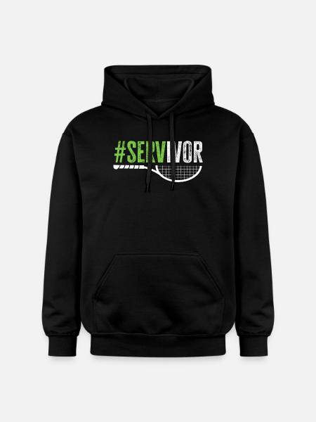 Tennis Player Servivor Lover Fun - Gildan Unisex Softstyle® Midweight Hoodie - black