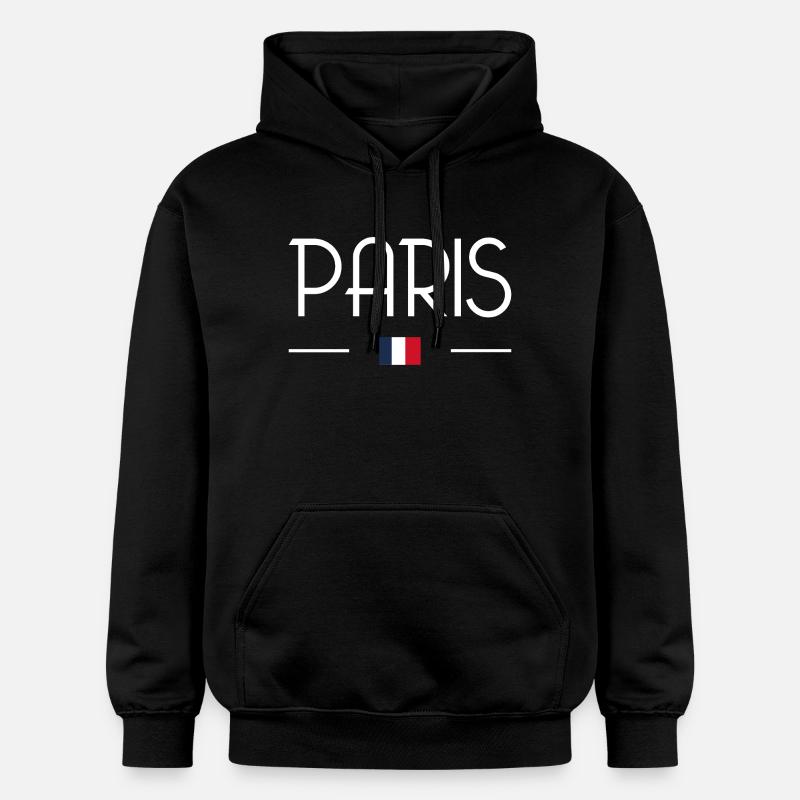 Paris - Sweat à capuche Softstyle® Gildan Unisexe - noir
