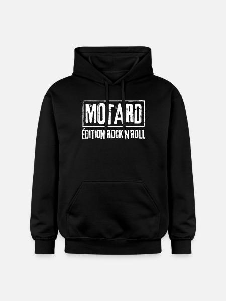 BIKER Rock N Roll Edition - Gildan Unisex Softstyle® Midweight Hoodie - black