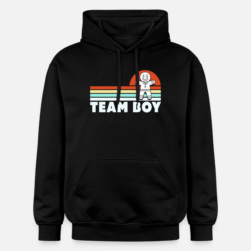 Équipe Garçon Noël - Sweat à capuche Softstyle® Gildan Unisexe - noir