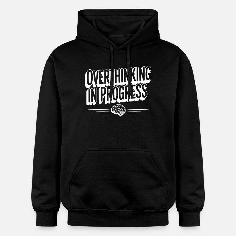 Trop réfléchir en cours - Sweat à capuche Softstyle® Gildan Unisexe - noir