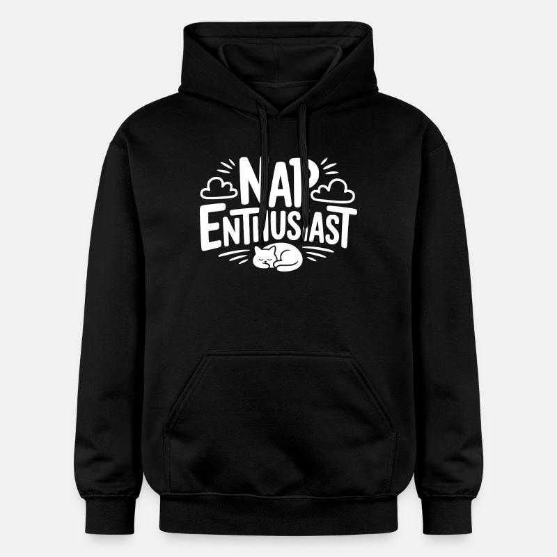 Passionné de sieste - Sweat à capuche Softstyle® Gildan Unisexe - noir