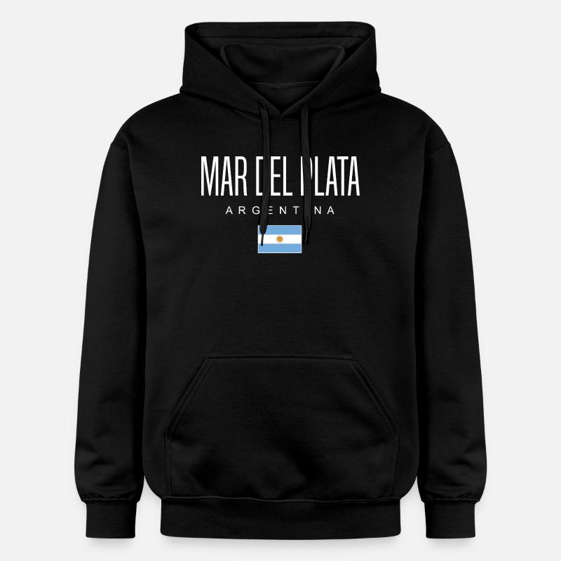 Mardelplata Argentine Argentin - Sweat à capuche Softstyle® Gildan Unisexe - noir