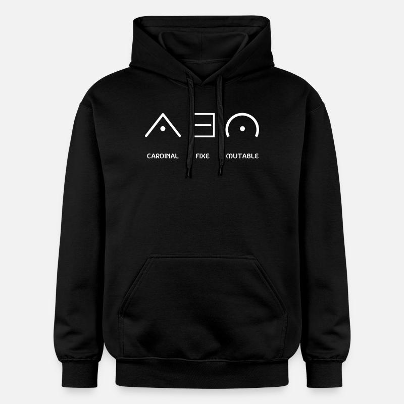 Astrologischer Modus - Gildan Unisex Softstyle® Midweight Hoodie - Schwarz