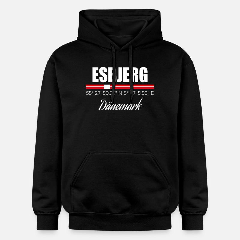 Esbjerg - Sweat à capuche Softstyle® Gildan Unisexe - noir
