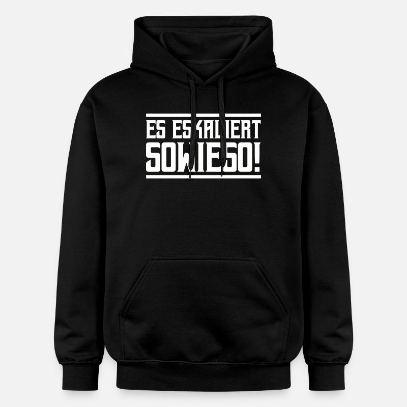 De toute façon, ça s’intensifie ! - Sweat à capuche Softstyle® Gildan Unisexe - noir