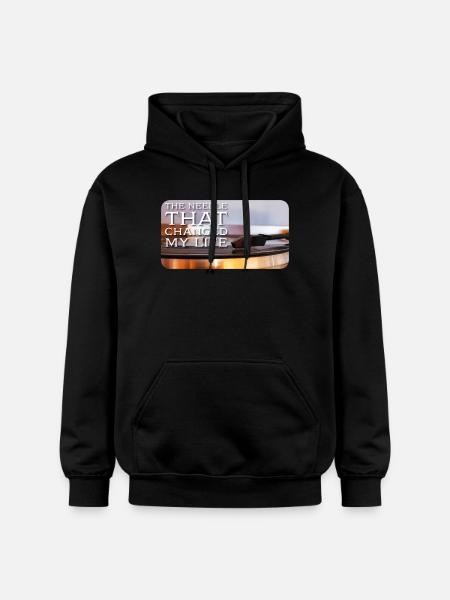 The needle that changed my life - Gildan Unisex Softstyle® Midweight Hoodie - black