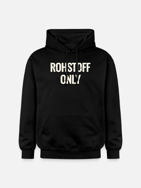Rohstoff Only Schriftzug - Gildan Unisex Softstyle® Midweight Hoodie - black