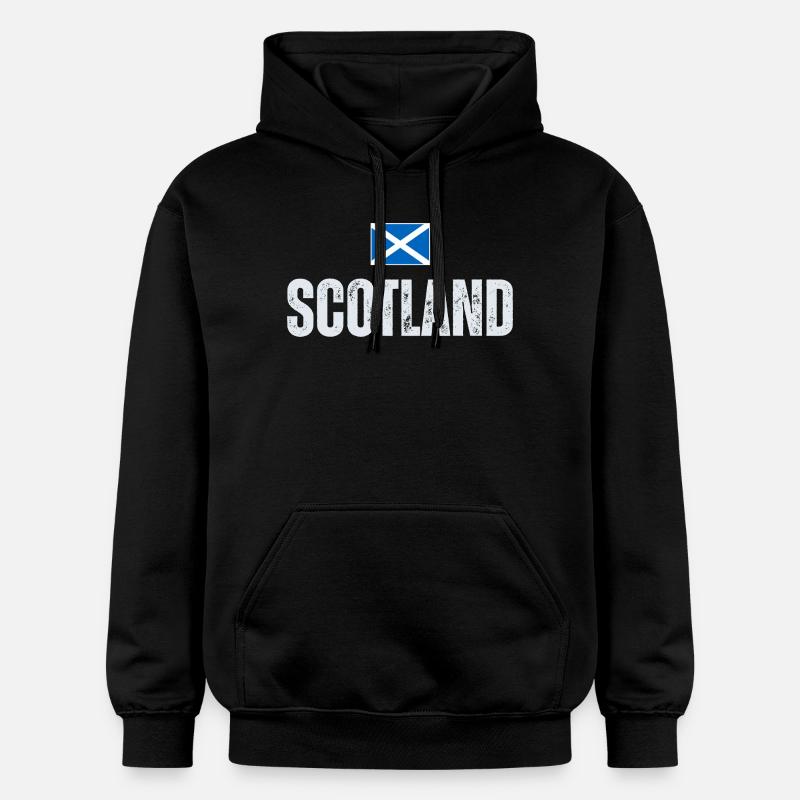 Drapeau de l’Écosse, patriote écossais - Sweat à capuche Softstyle® Gildan Unisexe - noir