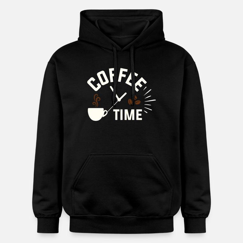 L’heure du café - Sweat à capuche Softstyle® Gildan Unisexe - noir