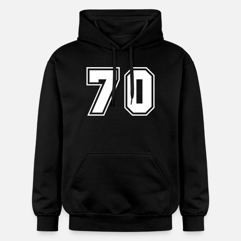 Numéros sportifs Design 70 - Sweat à capuche Softstyle® Gildan Unisexe - noir