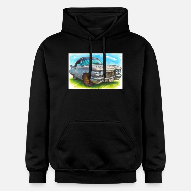 Rétro Classique Cad -60 - Sweat à capuche Softstyle® Gildan Unisexe - noir