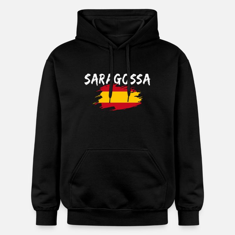 Saragossa Spanien - Gildan Unisex Softstyle® Midweight Hoodie - Schwarz
