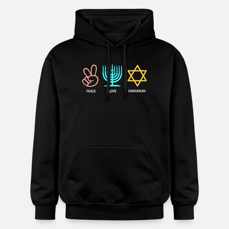 Hanoukka Hanoukka Hanoucca - Sweat à capuche Softstyle® Gildan Unisexe - noir