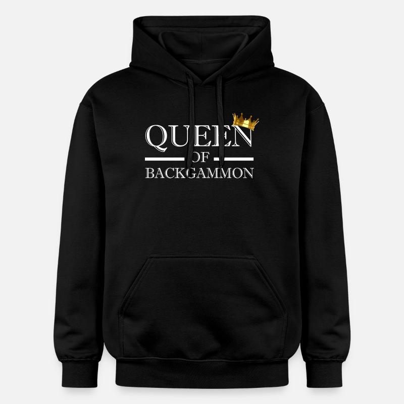Reine Du Backgammon - Sweat à capuche Softstyle® Gildan Unisexe - noir