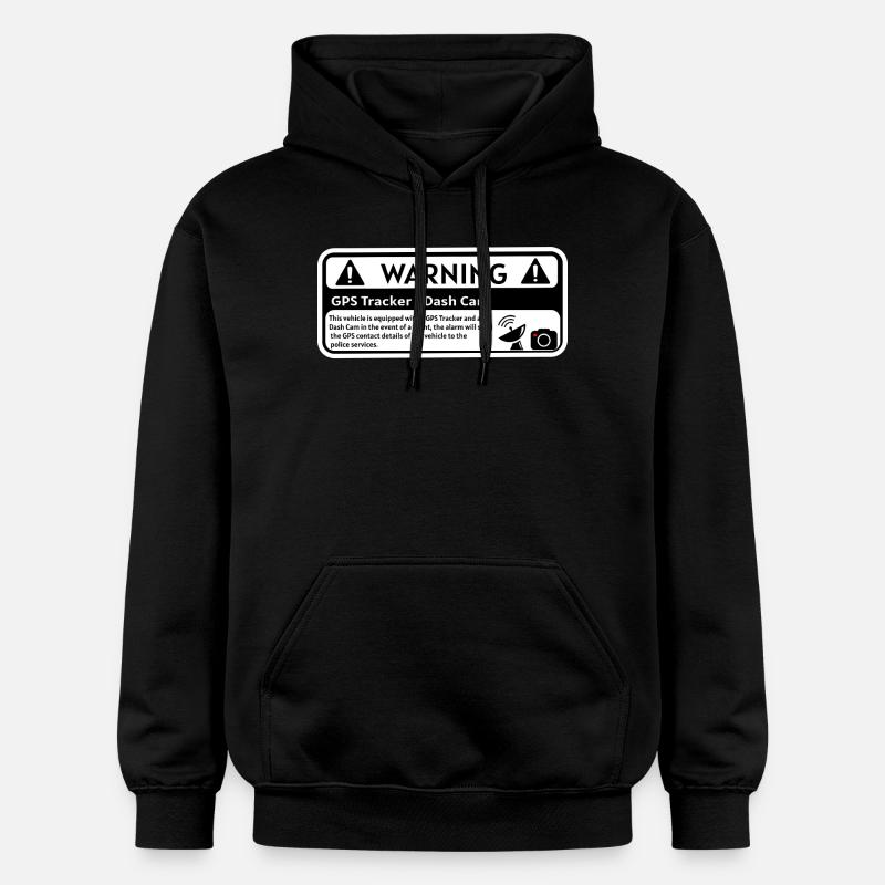 Avertissement GPS DashCam - Sweat à capuche Softstyle® Gildan Unisexe - noir
