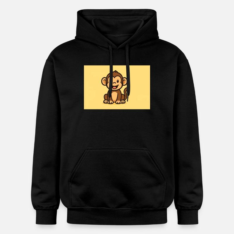 Singe - Sweat à capuche Softstyle® Gildan Unisexe - noir